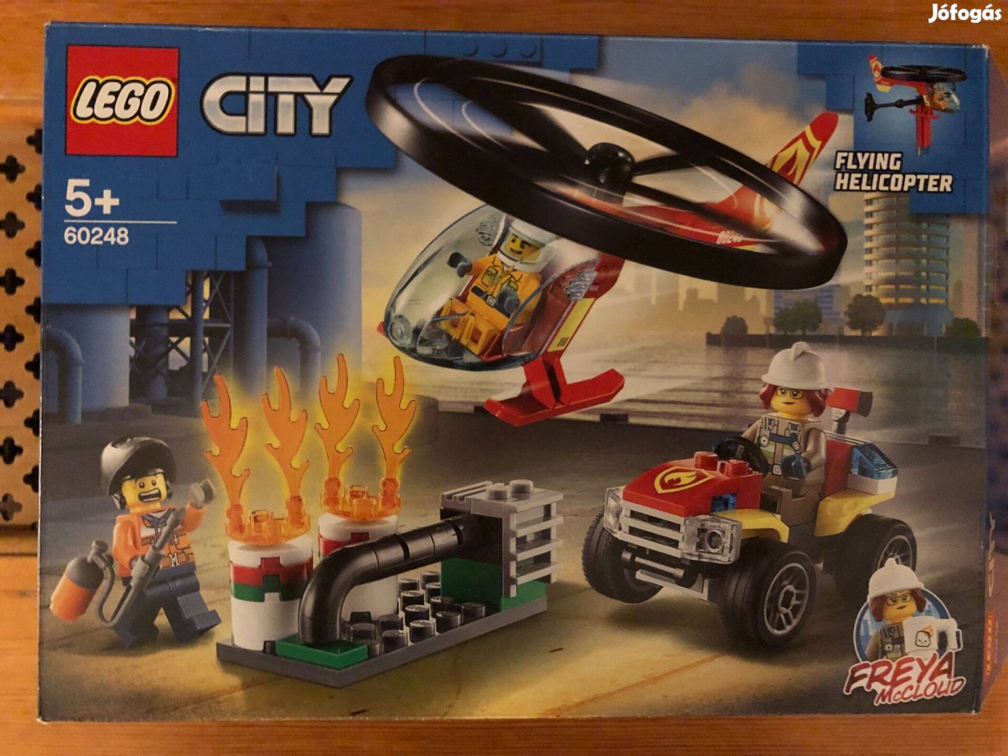 LEGO City 60248 Tűzoltó helikopter, hiánytalanul, saját dobozában