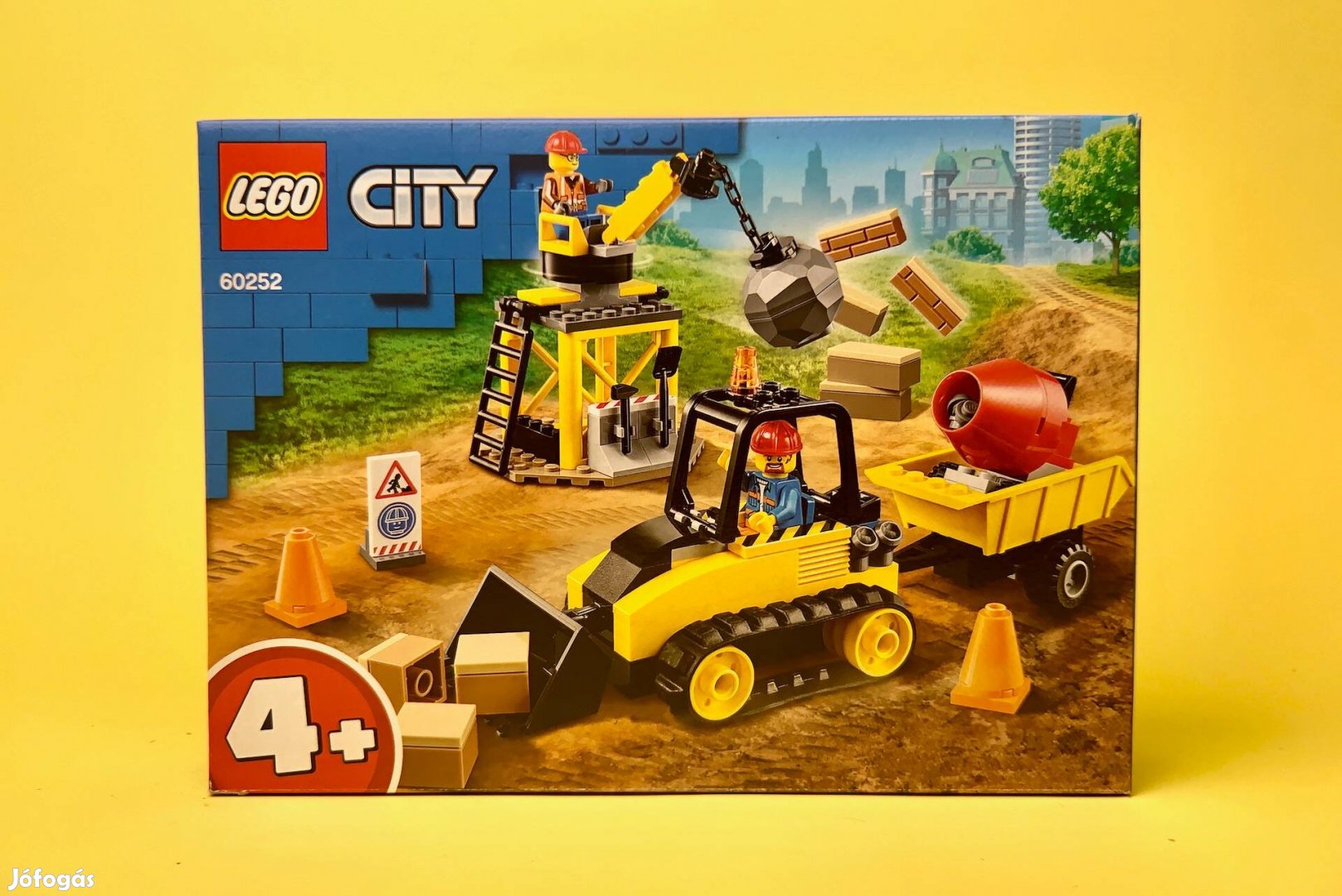 LEGO City 60252 Construction Bulldozer, Új, Bontatlan