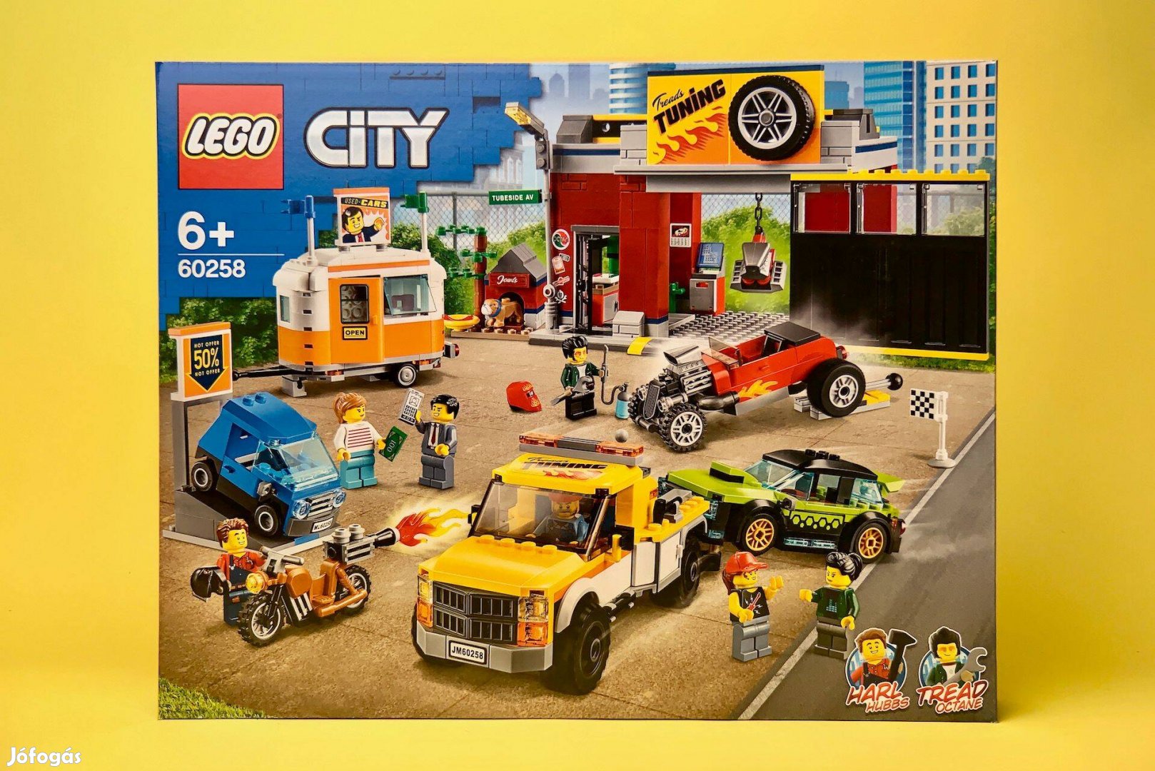 LEGO City 60258 Tuning Workshop, Új, Bontatlan