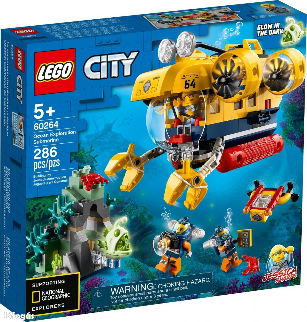 LEGO City 60264 Ocean Exploration Submarine új, bontatlan