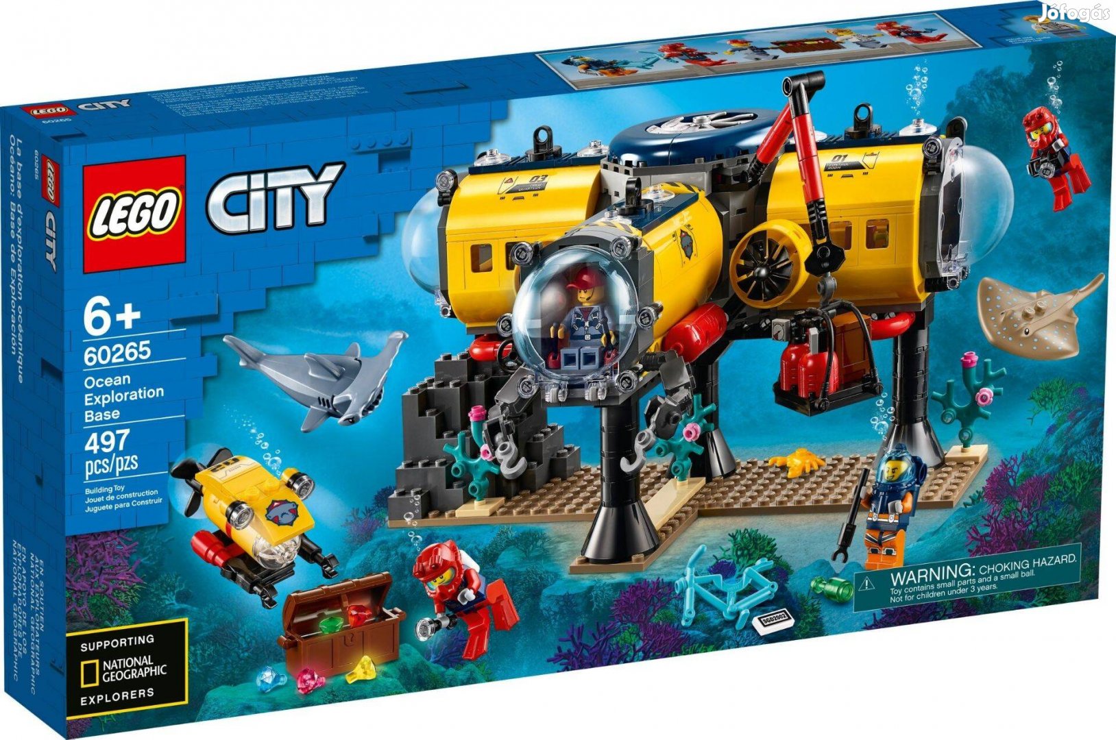LEGO City 60265 Ocean Exploration Base új, bontatlan