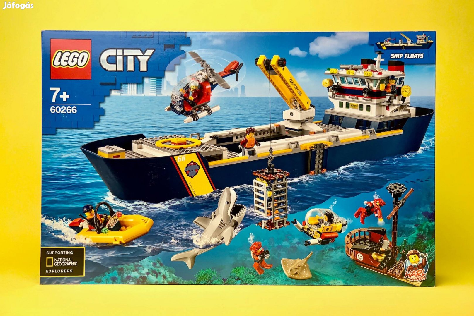 LEGO City 60266 Ocean Exploration Ship, Új, Bontatlan