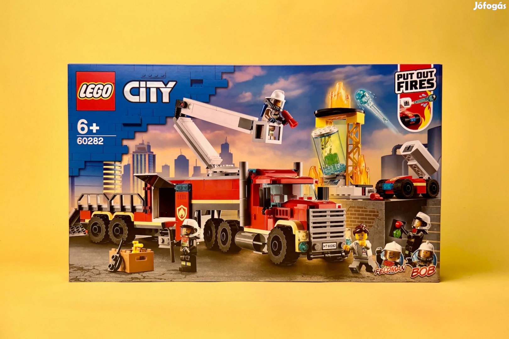 LEGO City 60282 Fire Command Unit, Új, Bontatlan