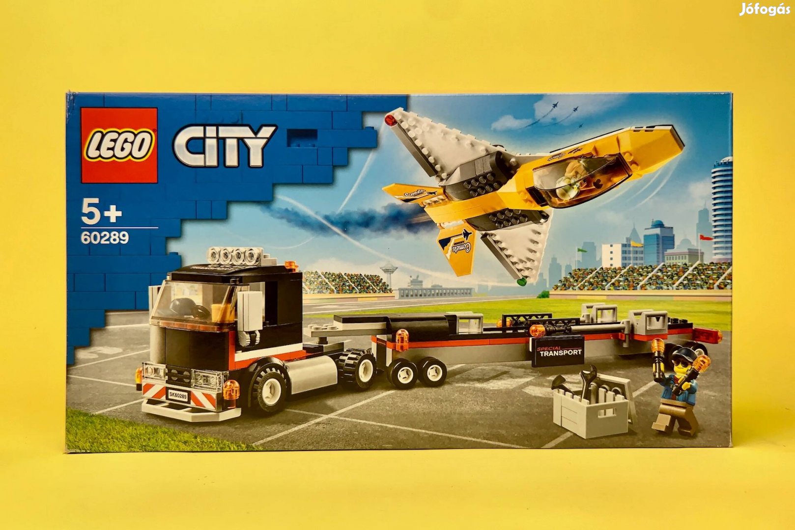 LEGO City 60289 Airshow Jet Transporter, Uj, Bontatlan