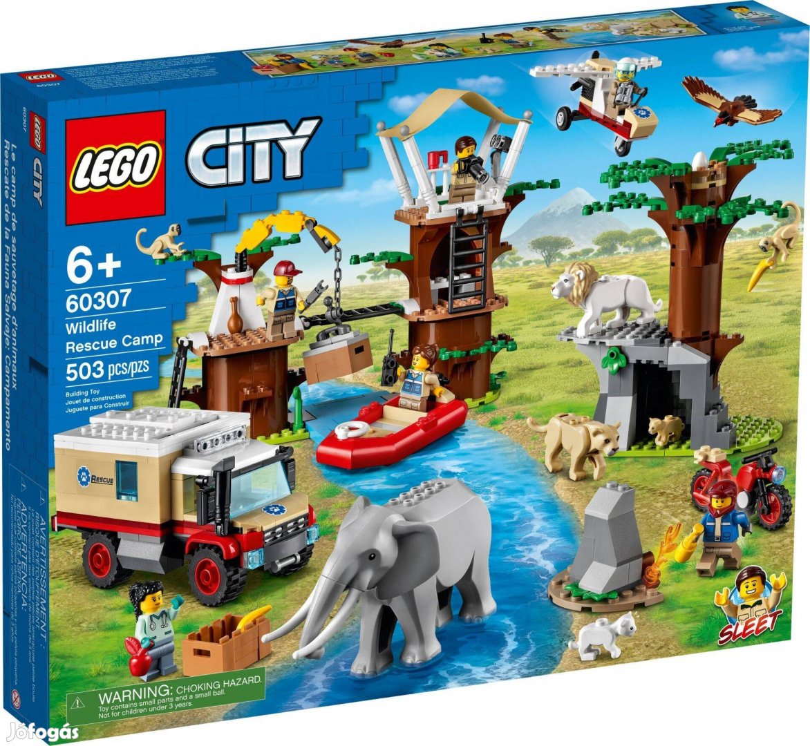 LEGO City 60307 Wildlife Rescue Camp új, bontatlan