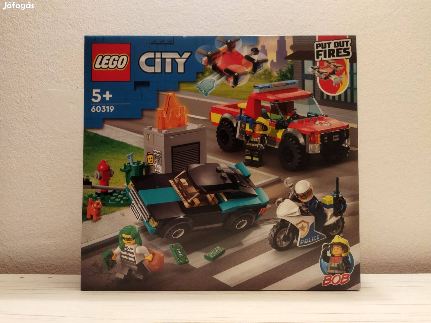 LEGO City 60319 - Tűzoltás és rendőrségi hajsza (Új)