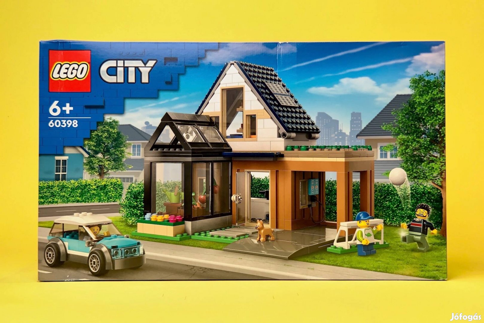 LEGO City 60398 Family House and Electric Car, Új, Bontatlan, Sérült