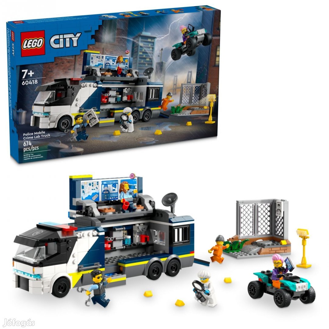 LEGO City 60418 Rendőrségi mozgó bűnügyi labor - 60418