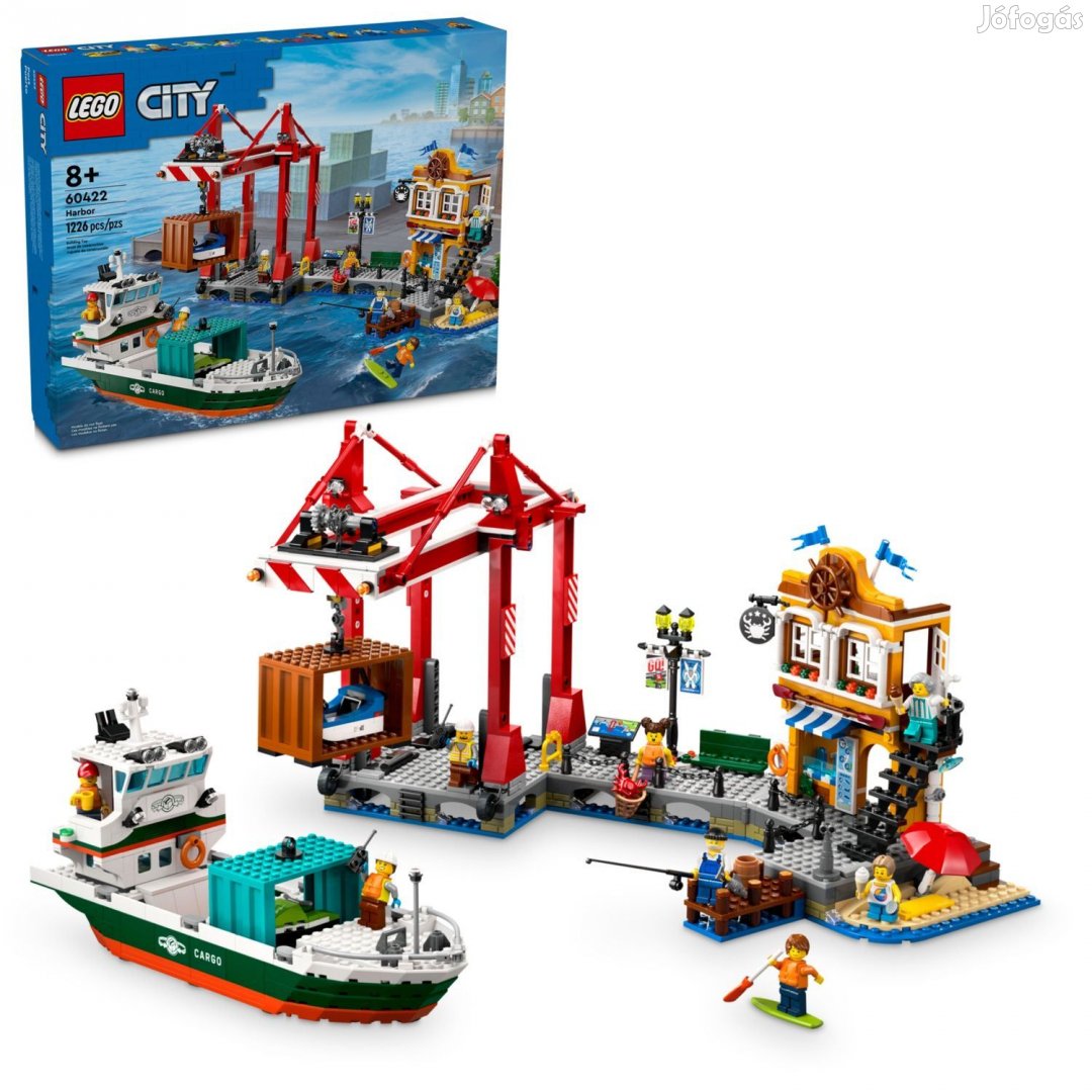 LEGO City 60422 Tengerparti kikötő teherszállító hajóval - 60422