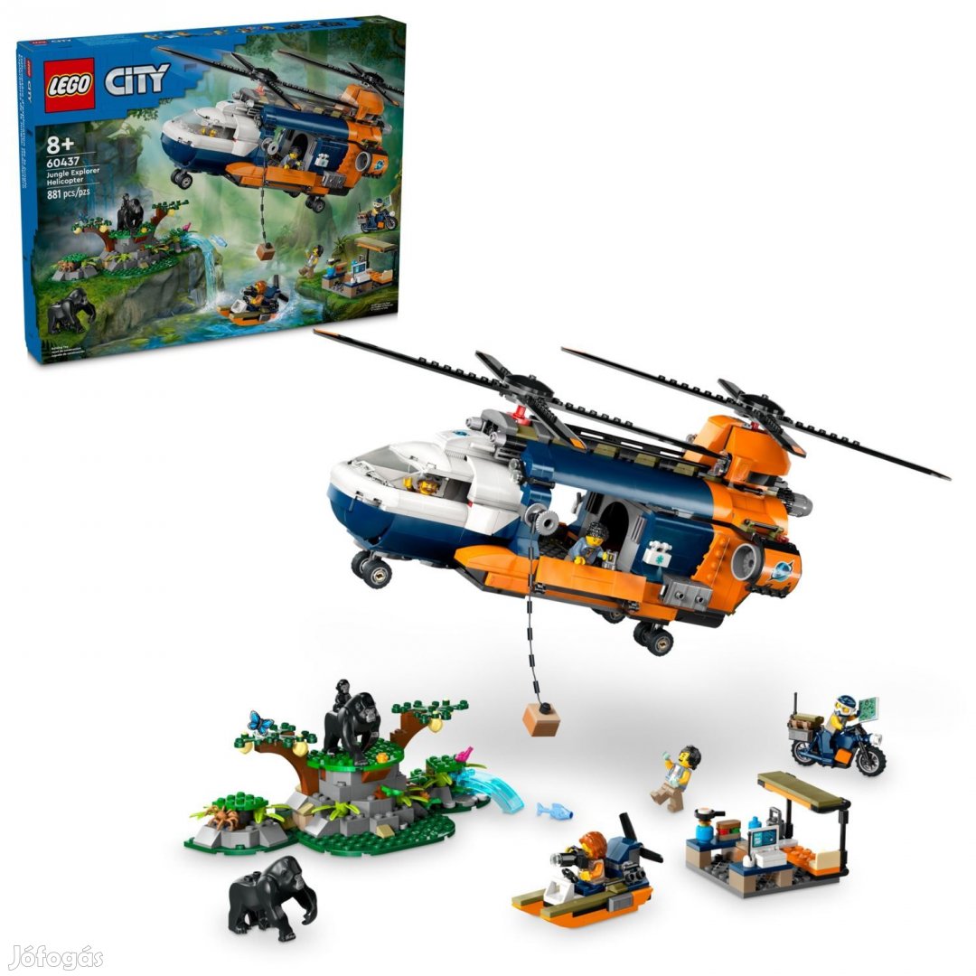 LEGO City 60437 Dzsungelkutató helikopter a bázison - 60437