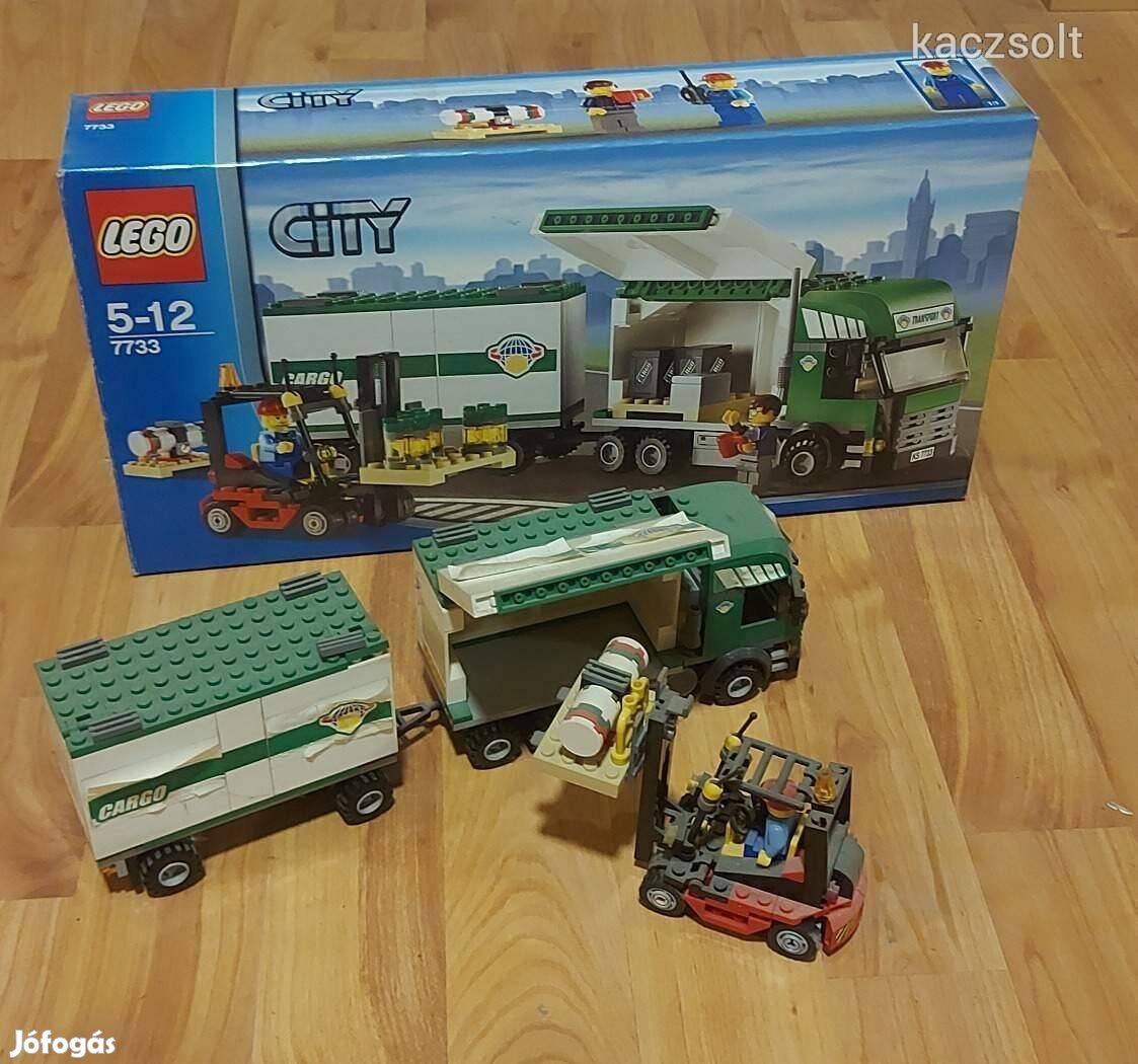 LEGO City 7733 teherautó doboz leírás megkimélt BP!
