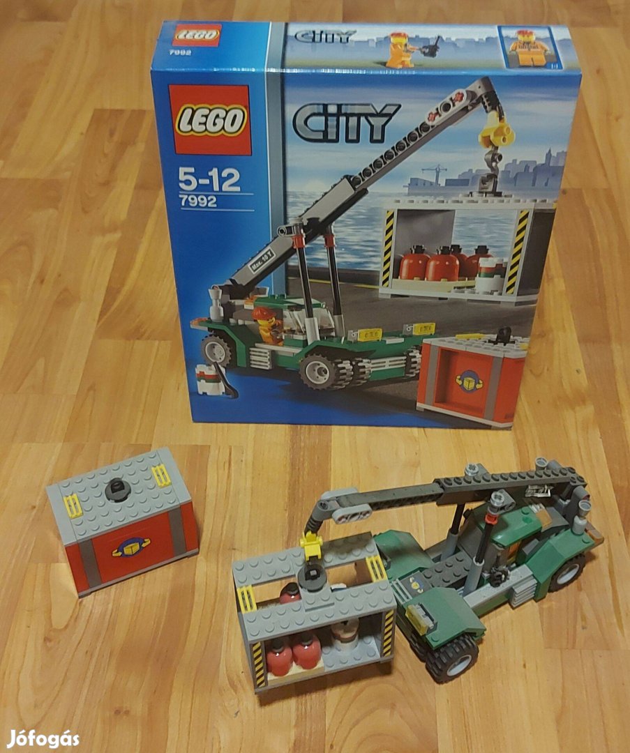 LEGO City 7992 konténer rakodó + doboz + leírás megkimélt BP!