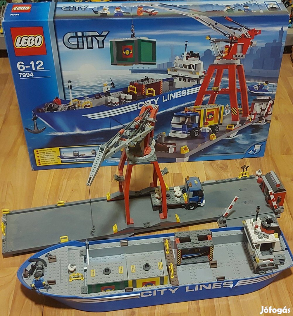 LEGO City 7994 kikötő + doboz + leírás megkimélt BP