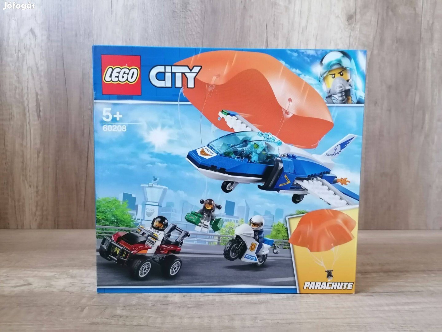 LEGO City Légi rendőrségi ejtőernyős letartóztatás (60208), Új!