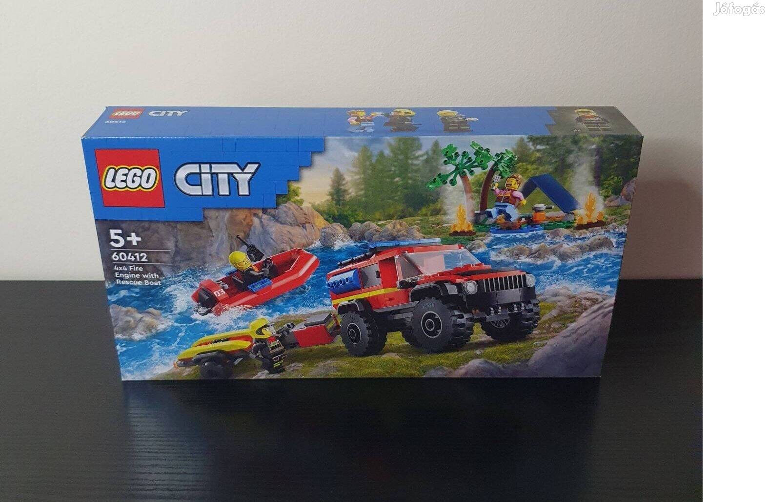 LEGO City - 4x4 Tűzoltóautó mentőcsónakkal (60412)
