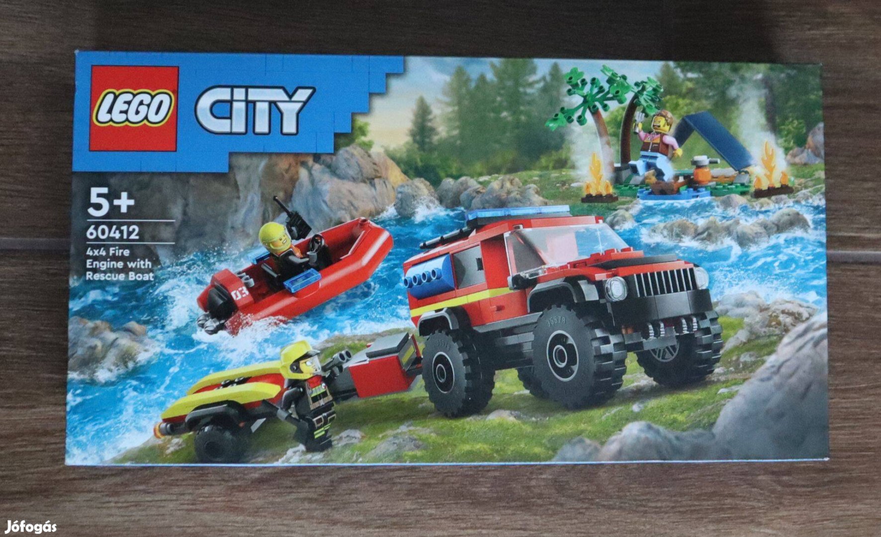 LEGO City - 4x4 Tűzoltóautó mentőcsónakkal (60412)