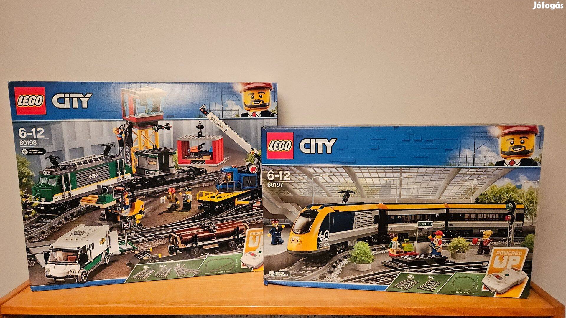 LEGO City új, bontatlan 60197, 60198 vonatos készletek egyben