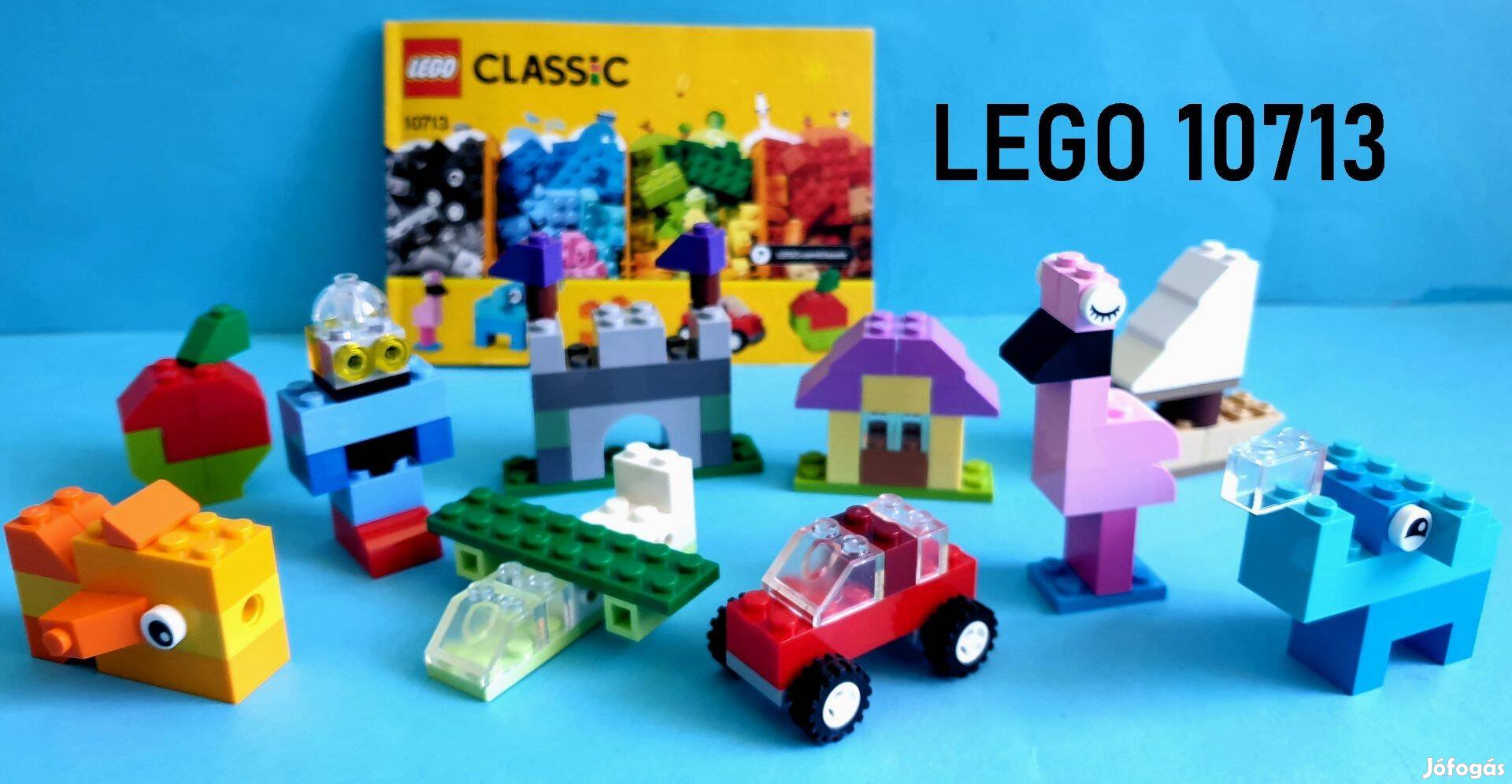 LEGO Classic 10713 Creative Suitcase (2018), doboz, útmutató