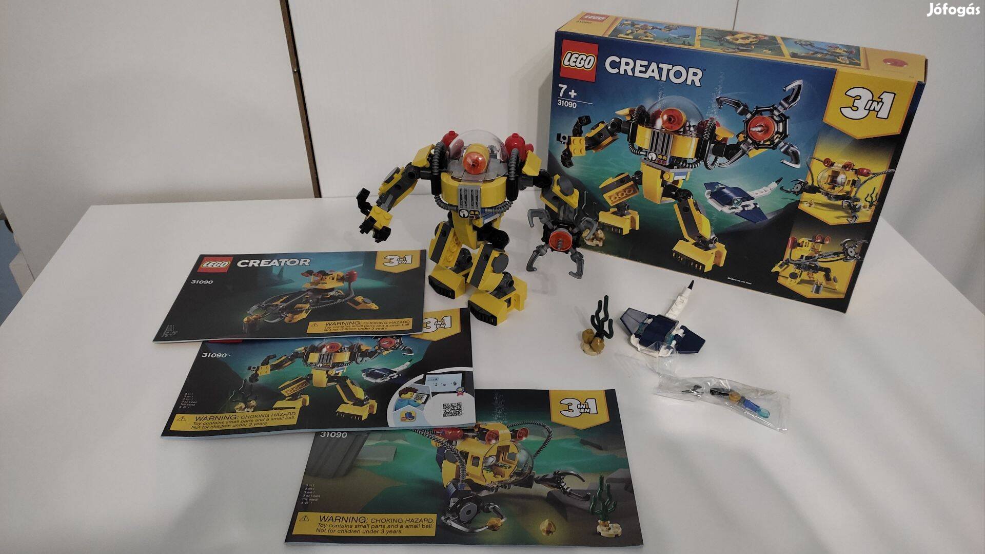 LEGO Creator 31090 - Víz alatti robot - dobozos, újszerű