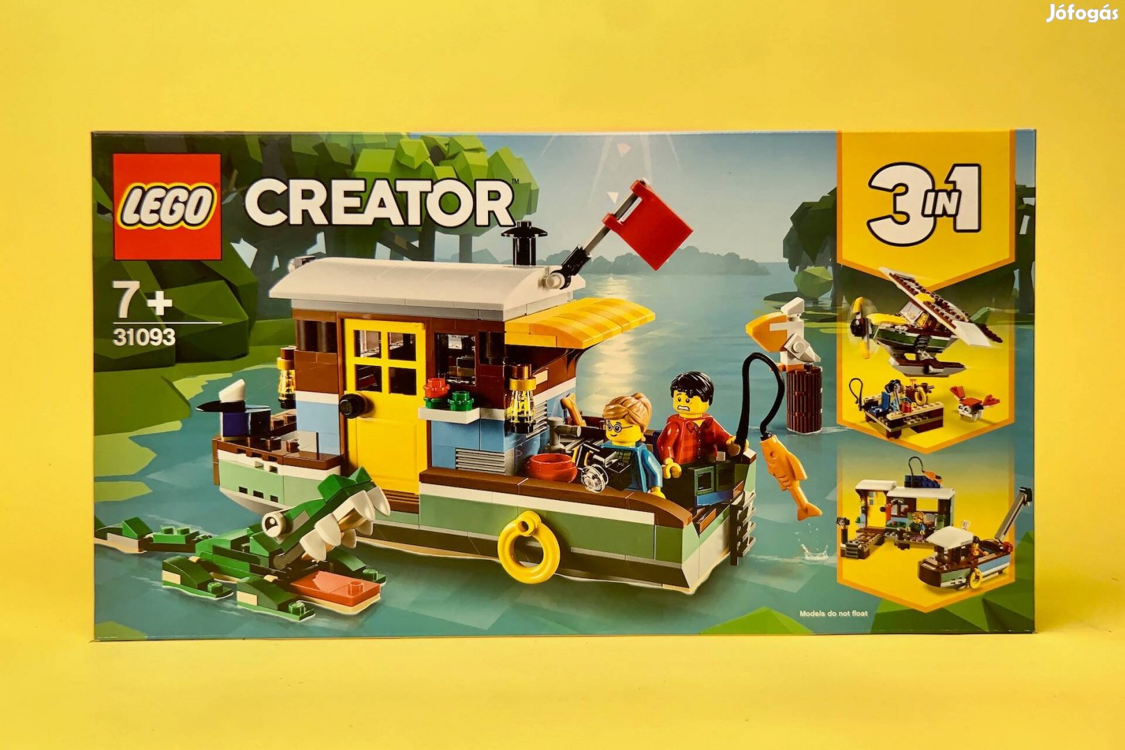 LEGO Creator 31093 Riverside Houseboat, Új, Bontatlan