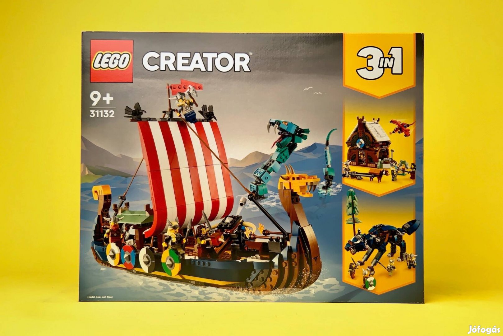 LEGO Creator 31132 Viking Ship and the Midgard Serpent, Új, Bontatlan
