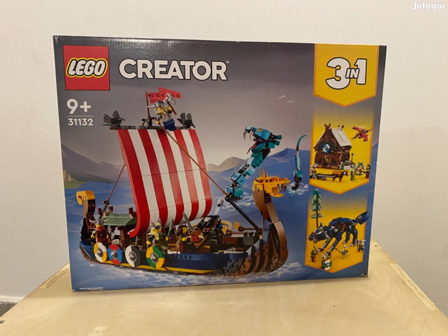 LEGO Creator 31132 Viking hajó és a Midgard kígyó Új, bontatlan