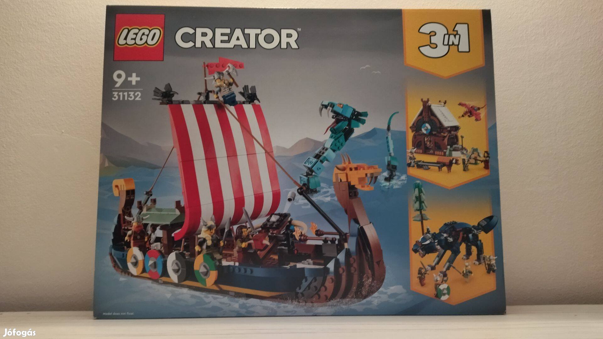 LEGO Creator 31132 - Viking hajó és a Midgard kígyó (Új)