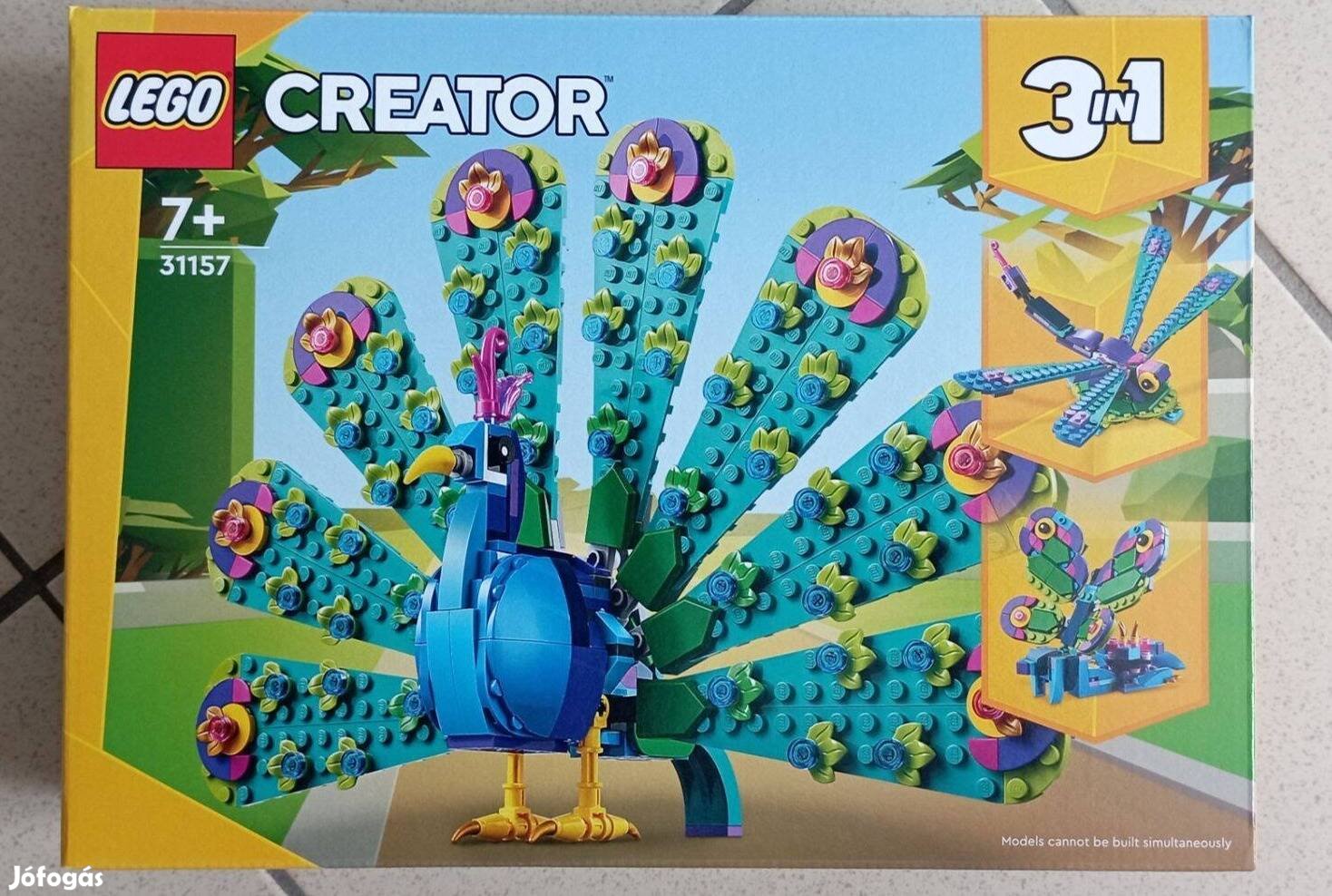 LEGO Creator 3-in-1 - Egzotikus páva 31157 (Bontatlan, új)