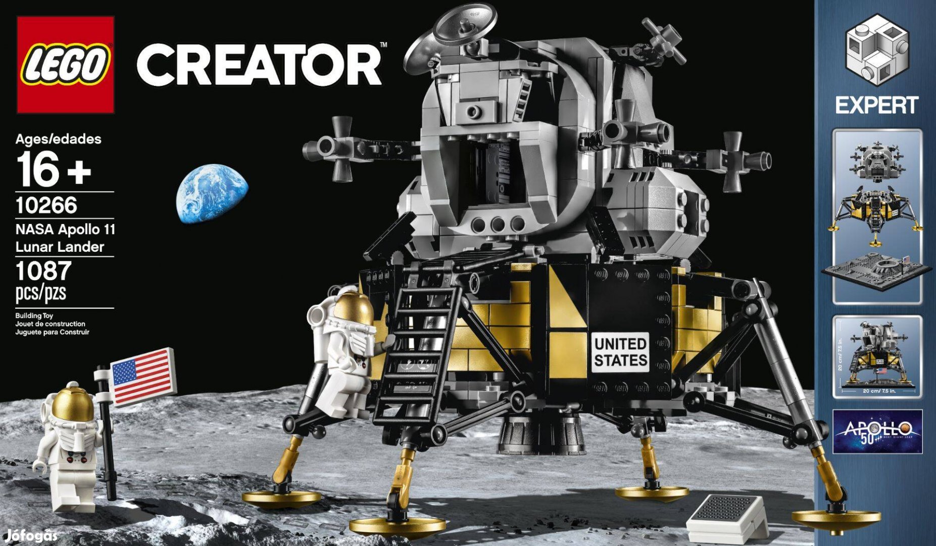 LEGO Creator Expert 10266 NASA Apollo 11 Lunar Lander új, bontatlan