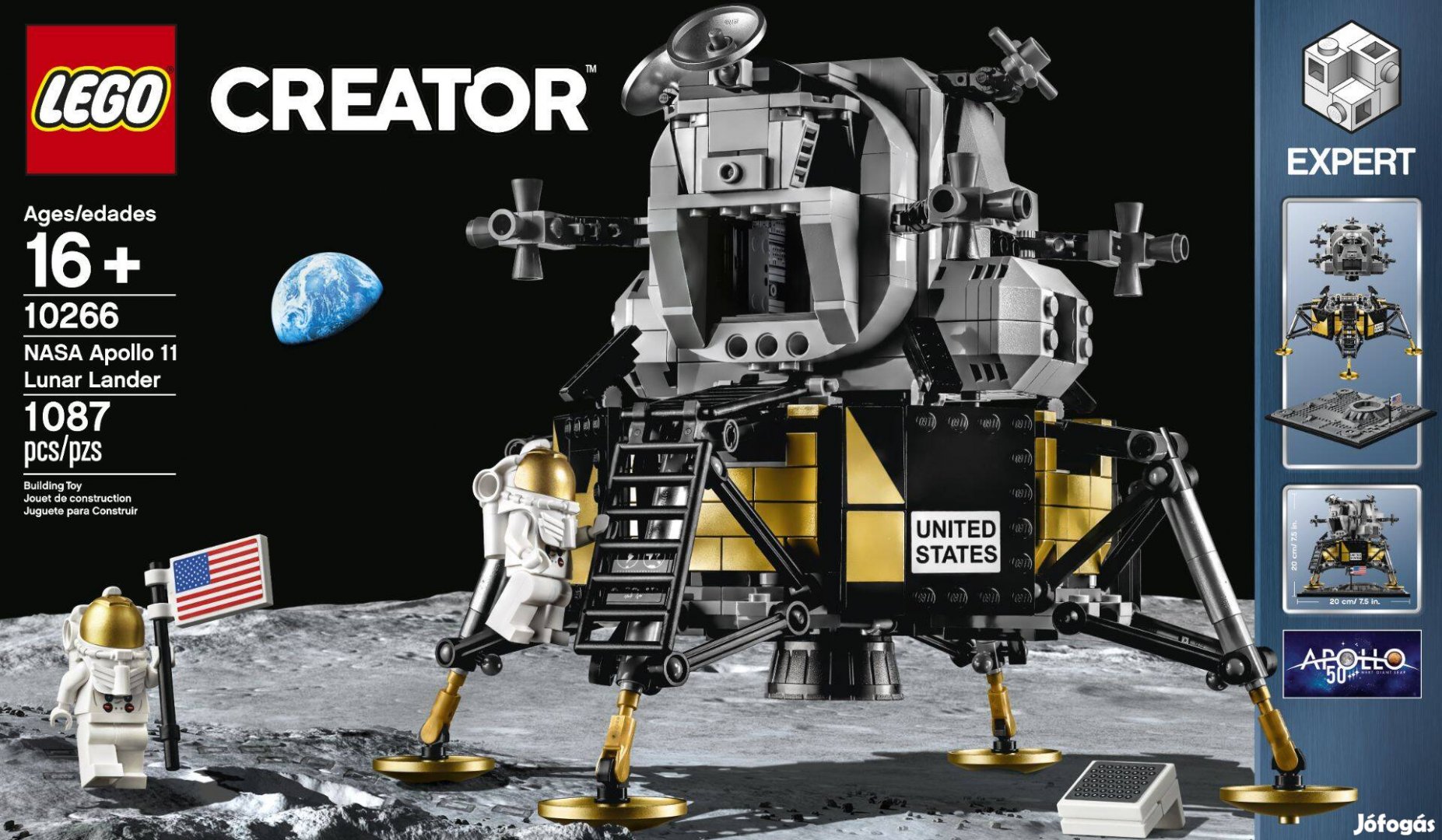 LEGO Creator Expert 10266 NASA Apollo 11 Lunar Lander új, bontatlan