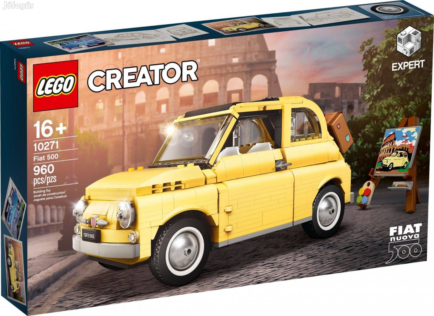 LEGO Creator Expert 10271 Fiat 500 új, bontatlan