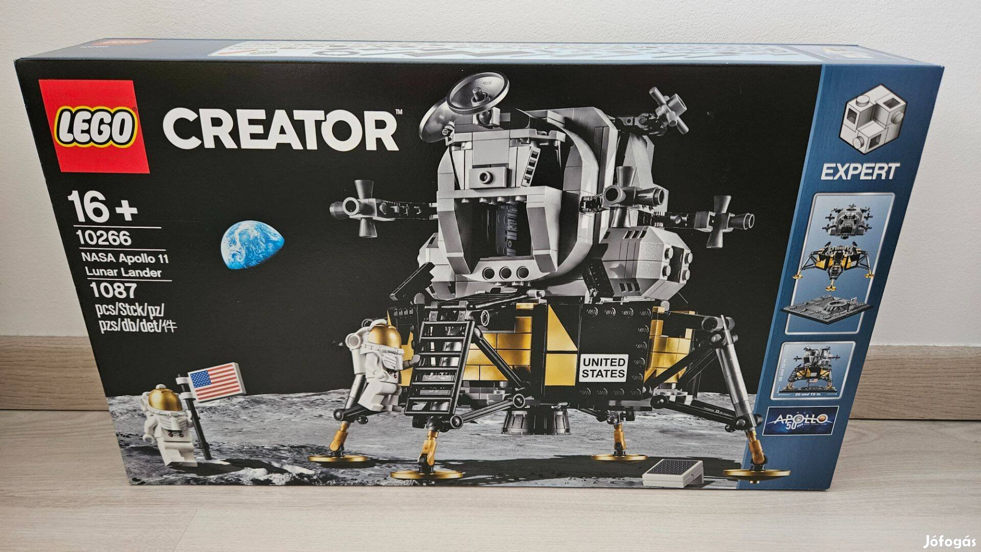 LEGO Creator Expert - NASA Apollo 11 holdkomp 10266 bontatlan, új