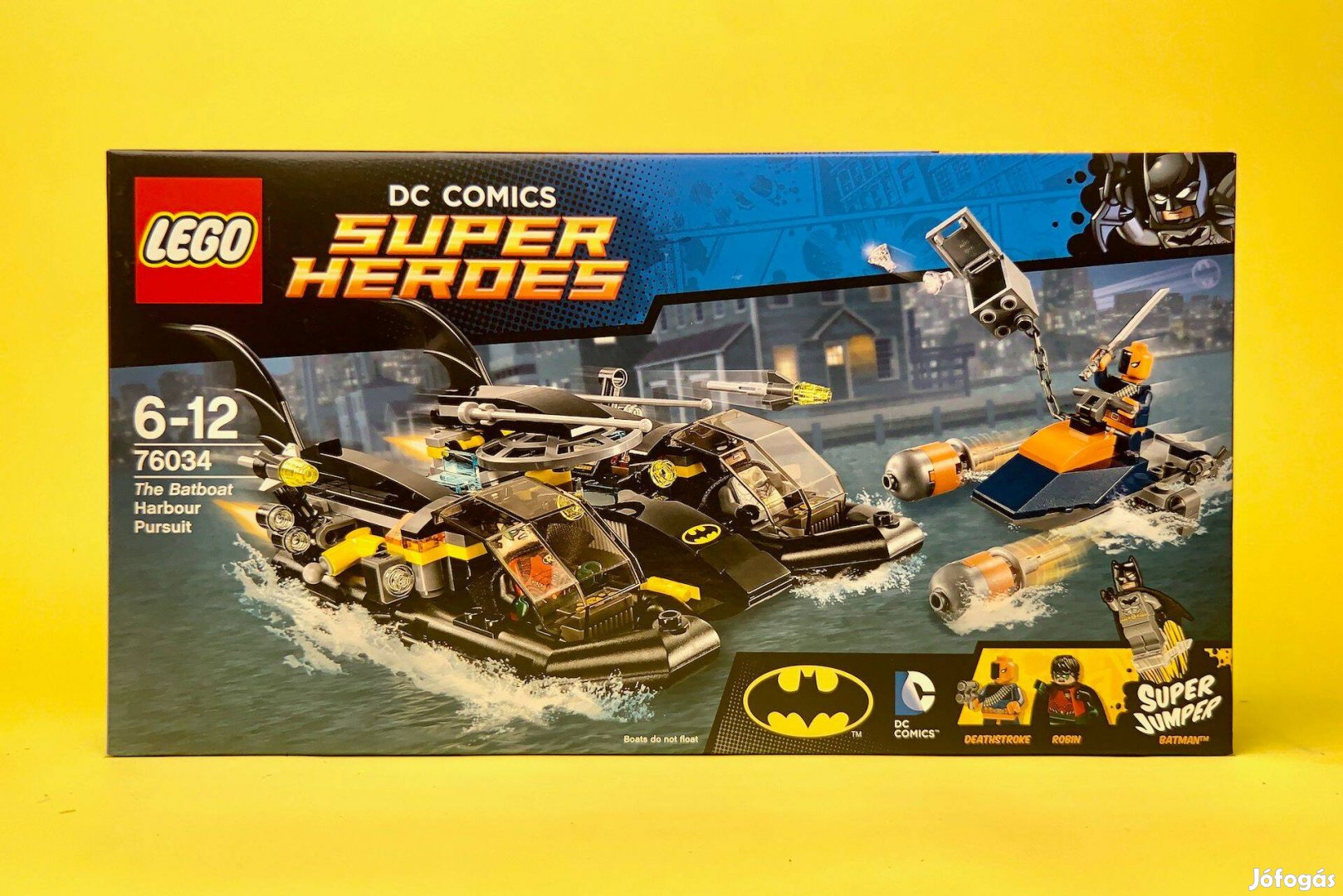 LEGO DC 76034 Batboat Harbour Pursuit, Új, Bontatlan