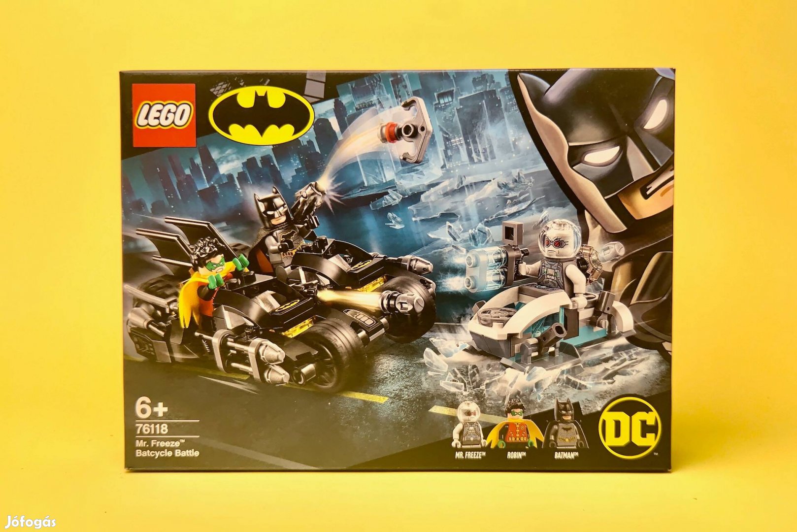 LEGO DC 76118 Mr. Freeze Batcycle Battle, Új, Bontatlan