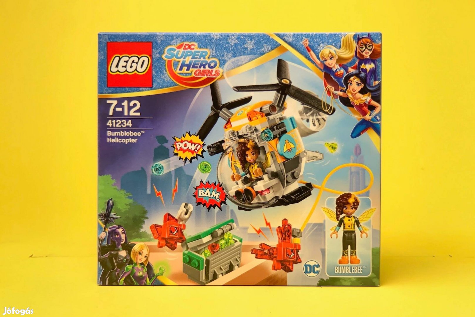 LEGO DC Super Hero Girls 41234 Bumblebee Helicopter, Uj, Bontatlan