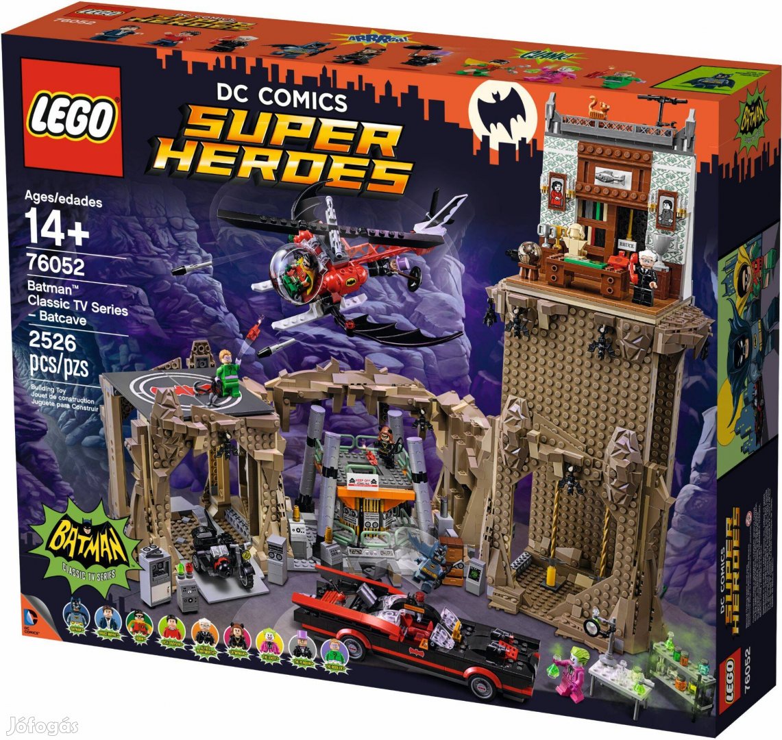 LEGO DC Super Heroes 76052 Batman Classic TV Series - Batcave új, bont