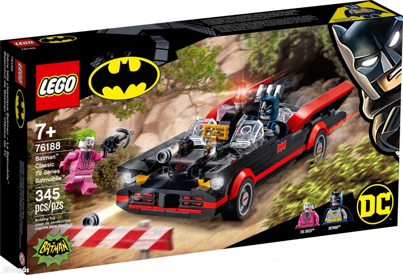 LEGO DC Super Heroes 76188 Batman Classic TV Series Batmobile új, bont