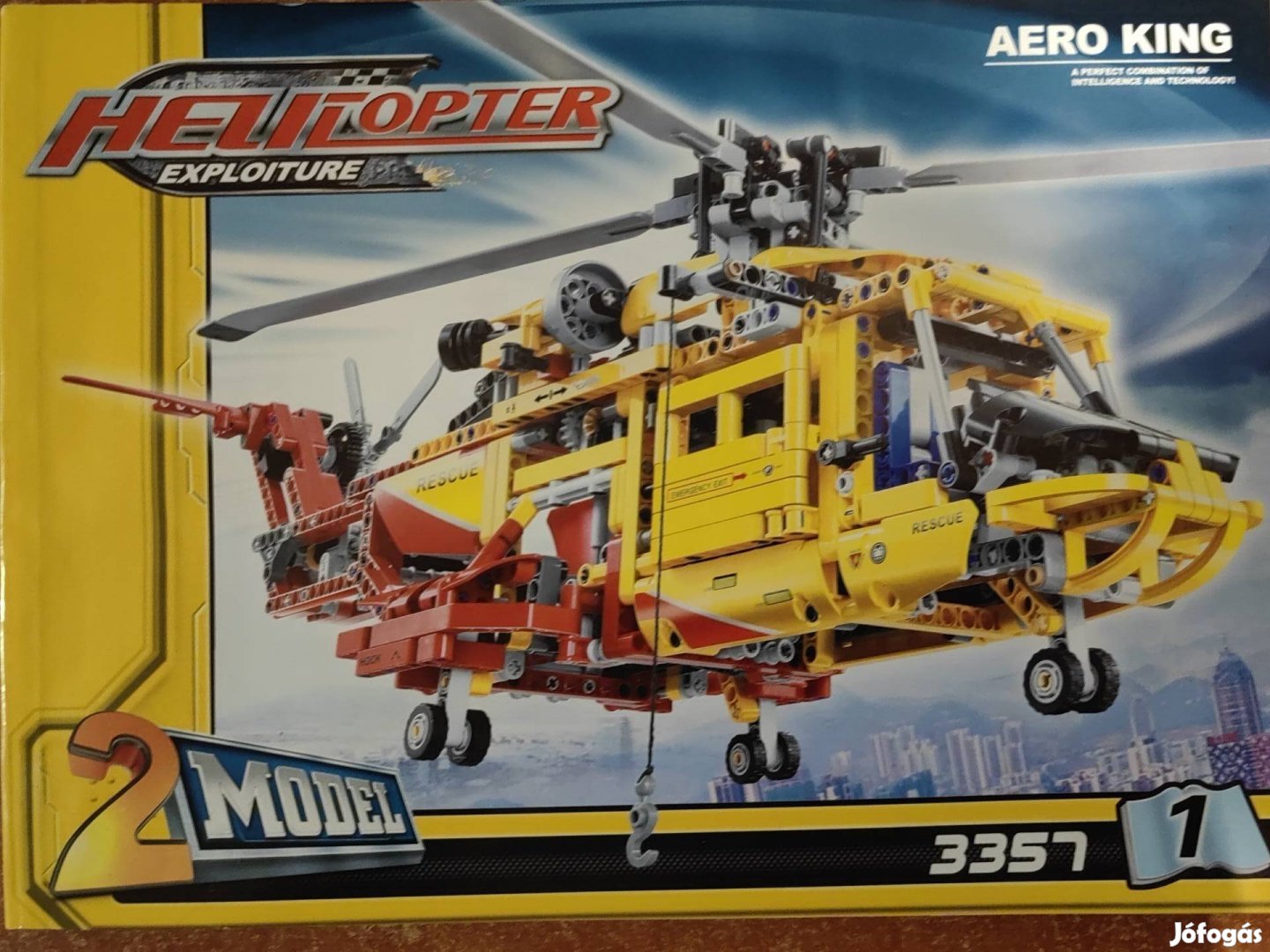 LEGO-Decool 3357 Rescue Helicopter 2 In 1 Transformable