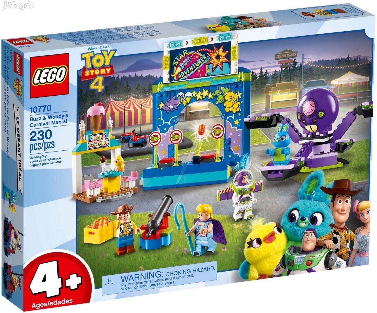 LEGO Disney 10770 Buzz & Woody's Carnival Mania! új, bontatlan