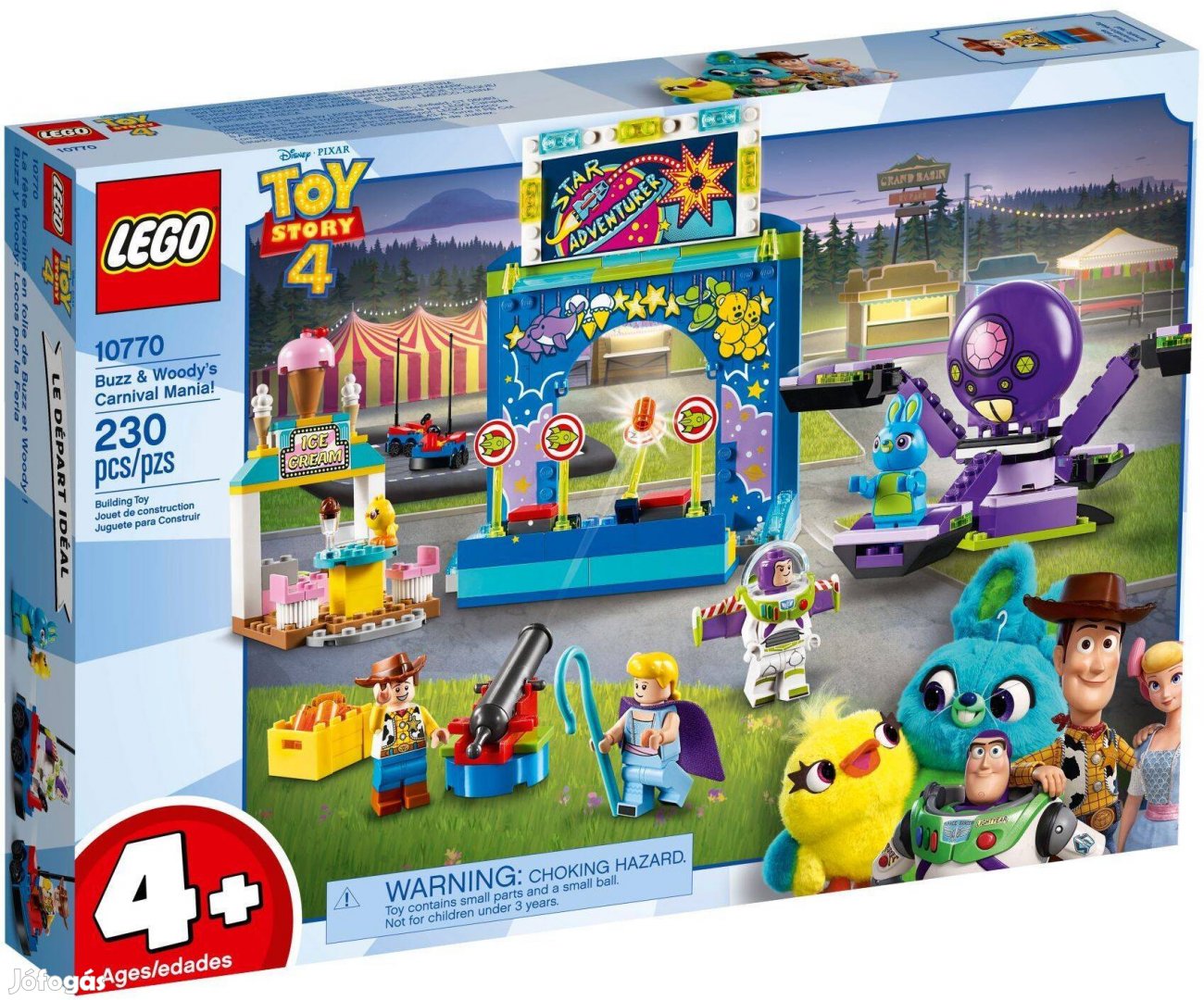 LEGO Disney 10770 Buzz & Woody's Carnival Mania! új, bontatlan