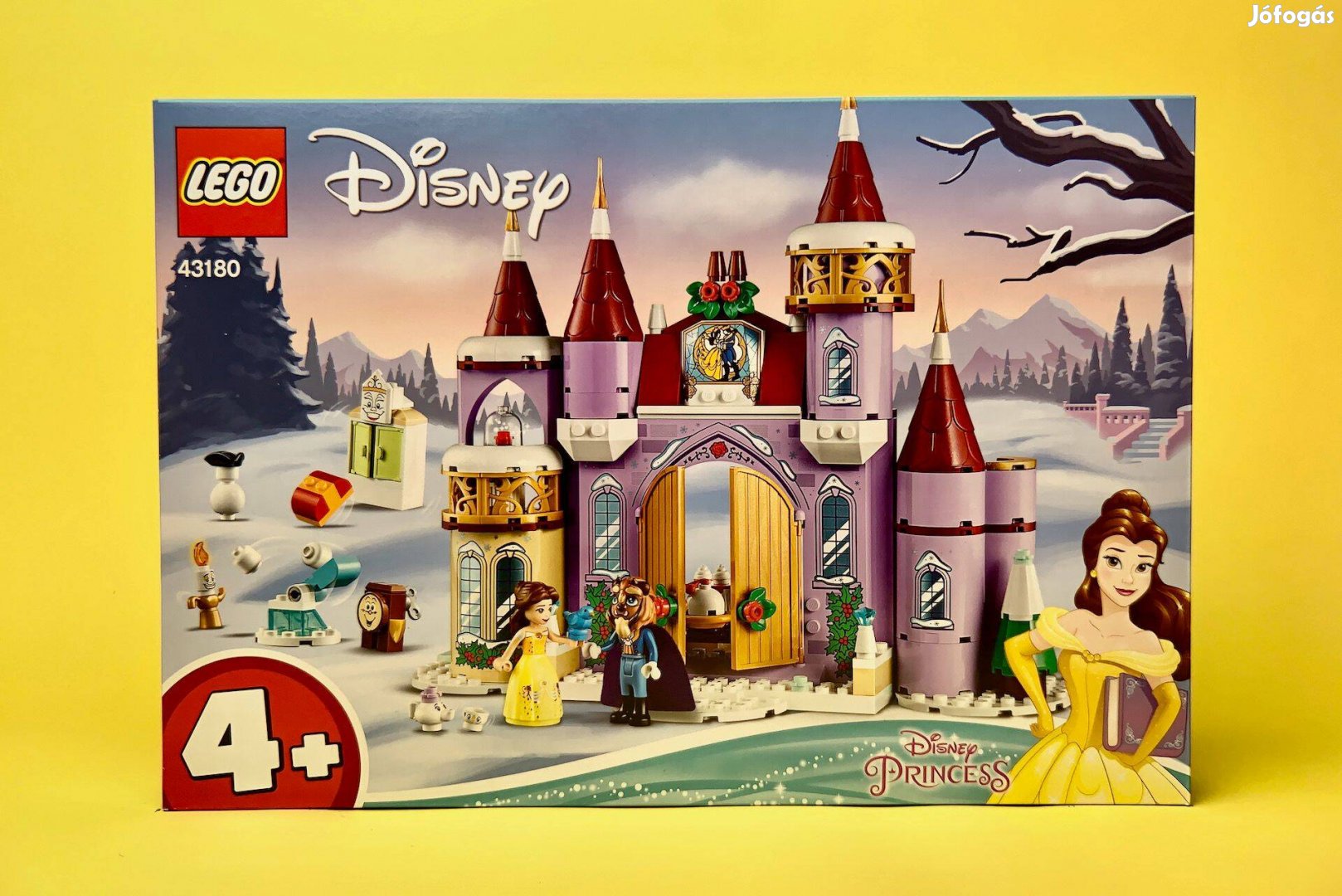 LEGO Disney 43180 Belle's Castle Winter Celebration, Új, Bontatlan