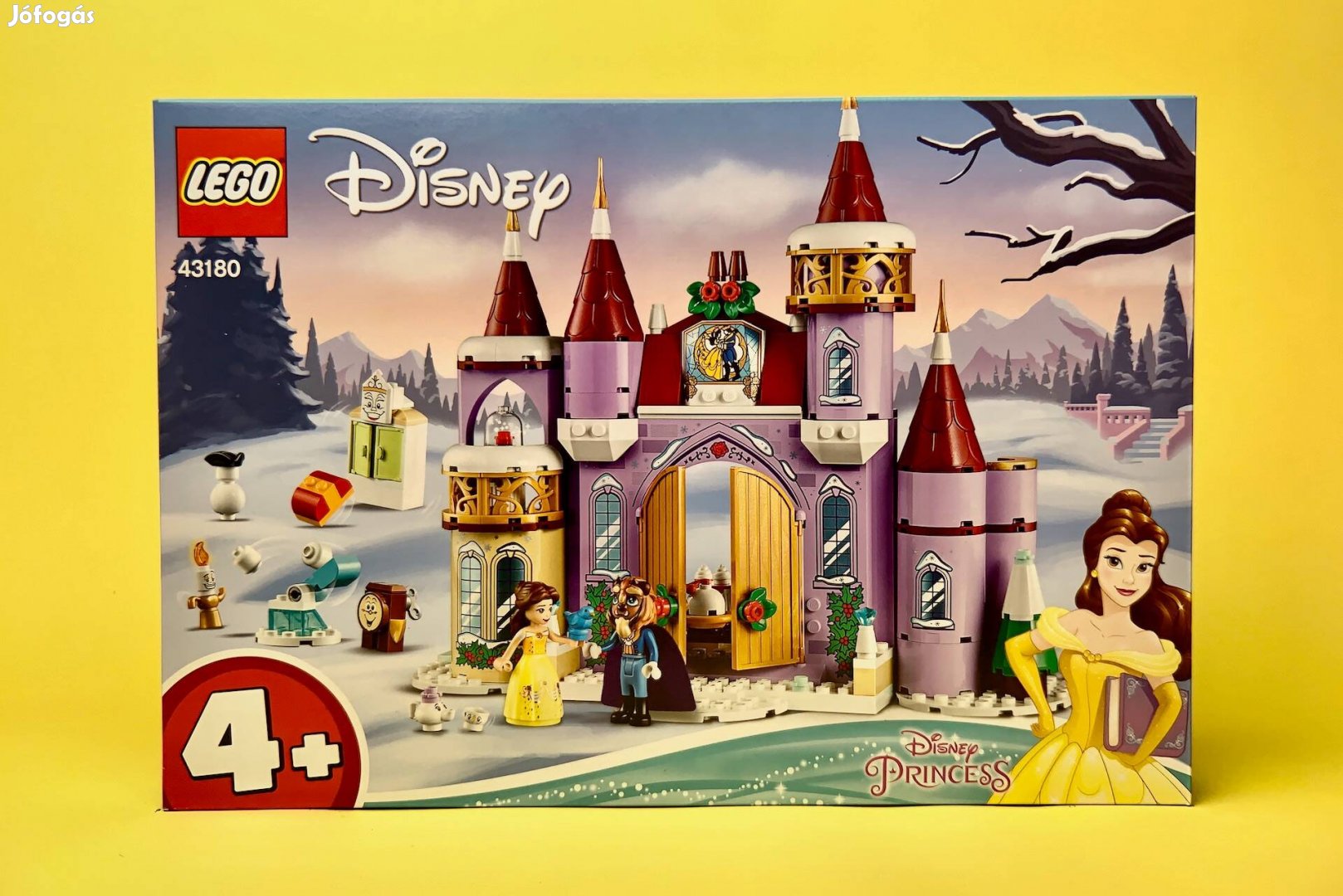 LEGO Disney 43180 Belle's Castle Winter Celebration, Új, Bontatlan