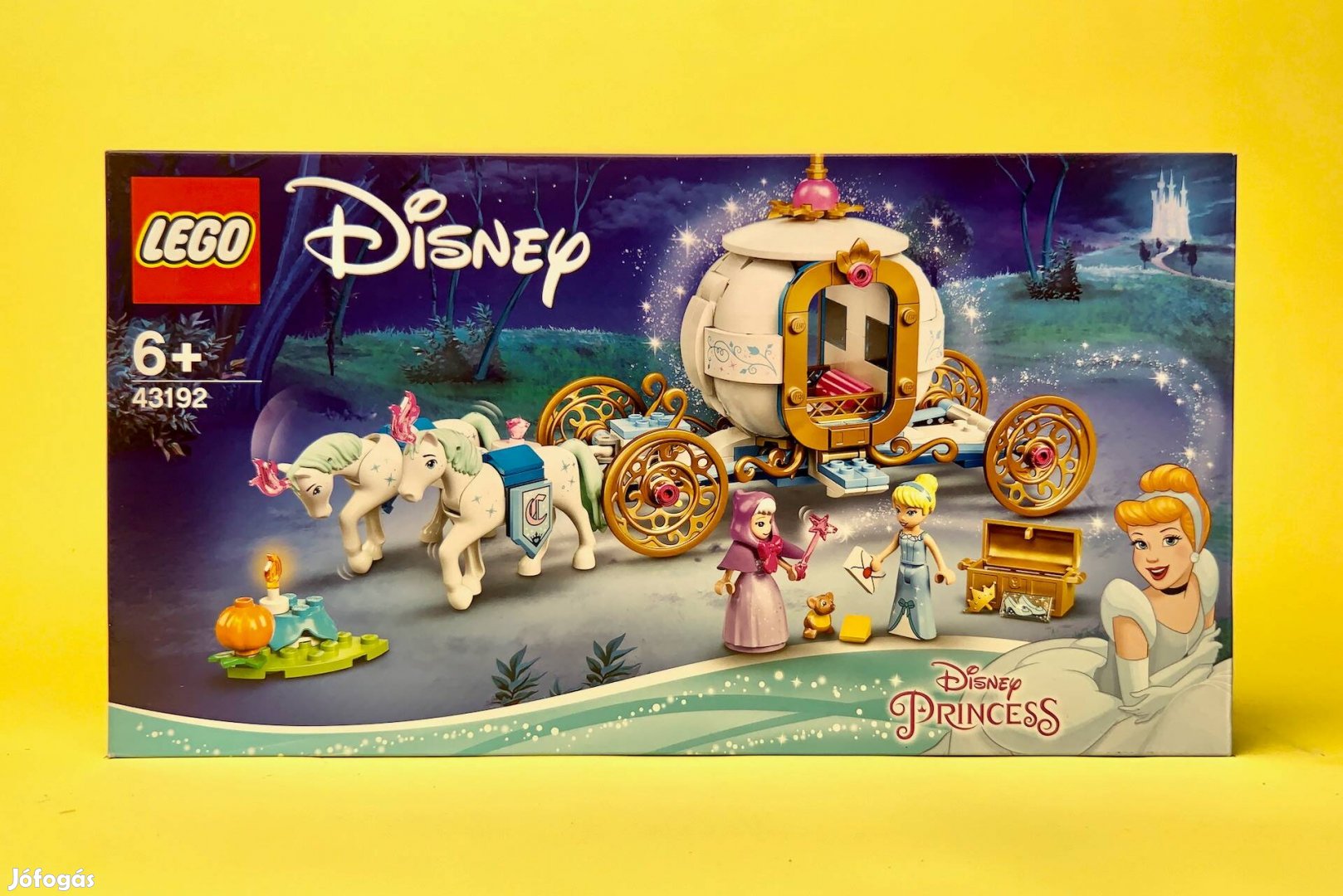 LEGO Disney 43192 Cinderella's Royal Carriage, Új, Bontatlan