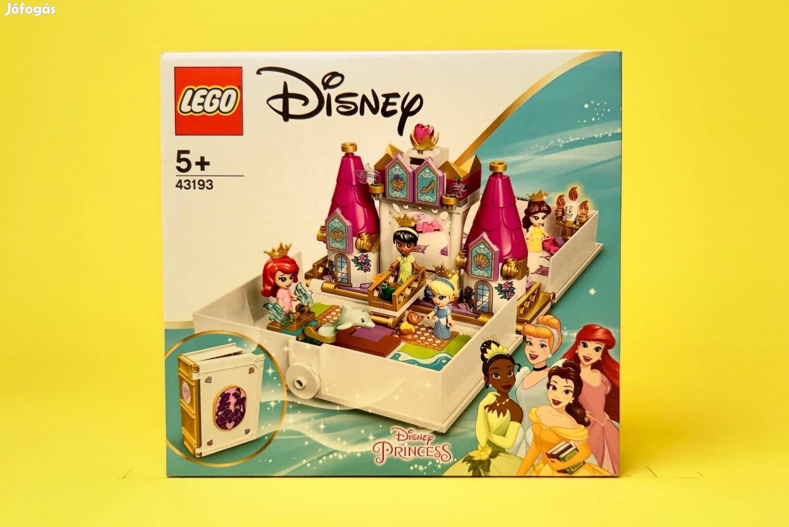 LEGO Disney 43193 Ariel, Belle, Cinderella and Tiana's Storybook Adven