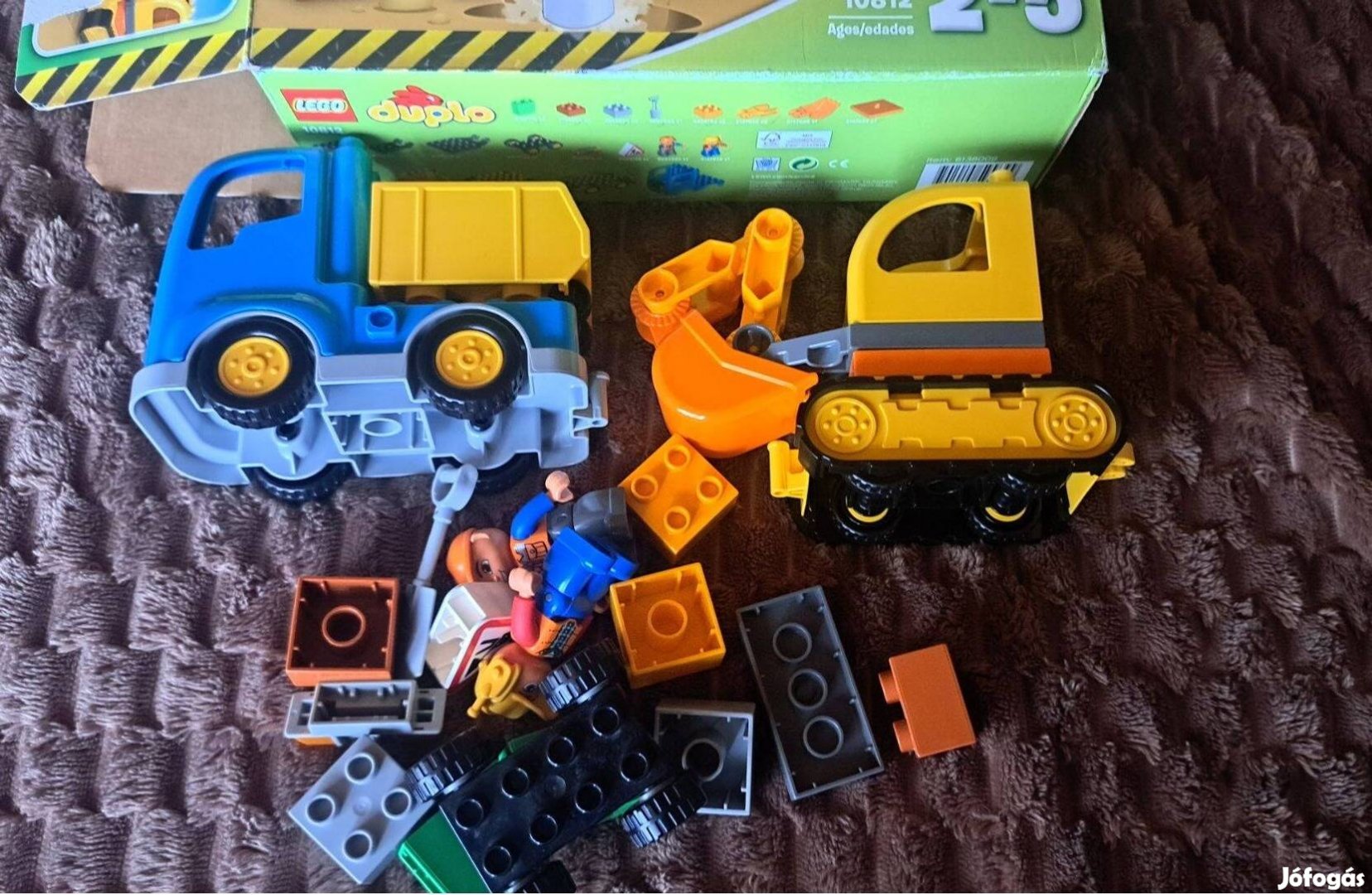 LEGO Duplo 10812 Teherautó És Lánctalpas Exkavátor