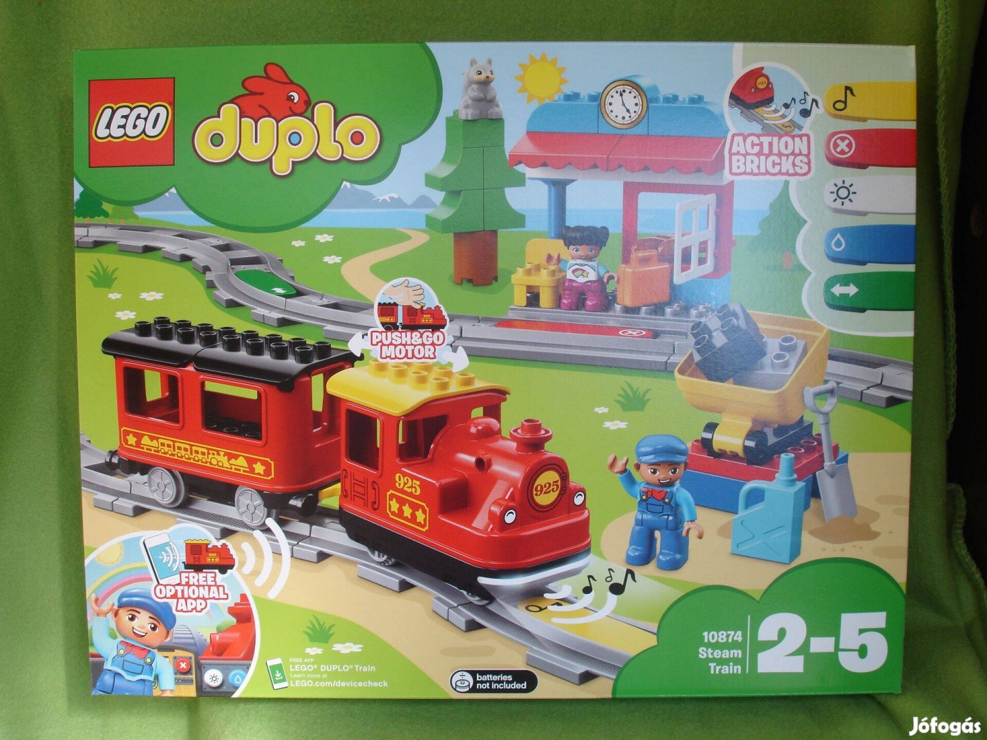 LEGO Duplo 10874 Gőzmozdonyos vonat készlet Bontatlan