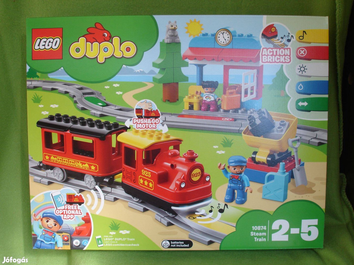 LEGO Duplo 10874 Gőzmozdonyos vonat készlet Bontatlan