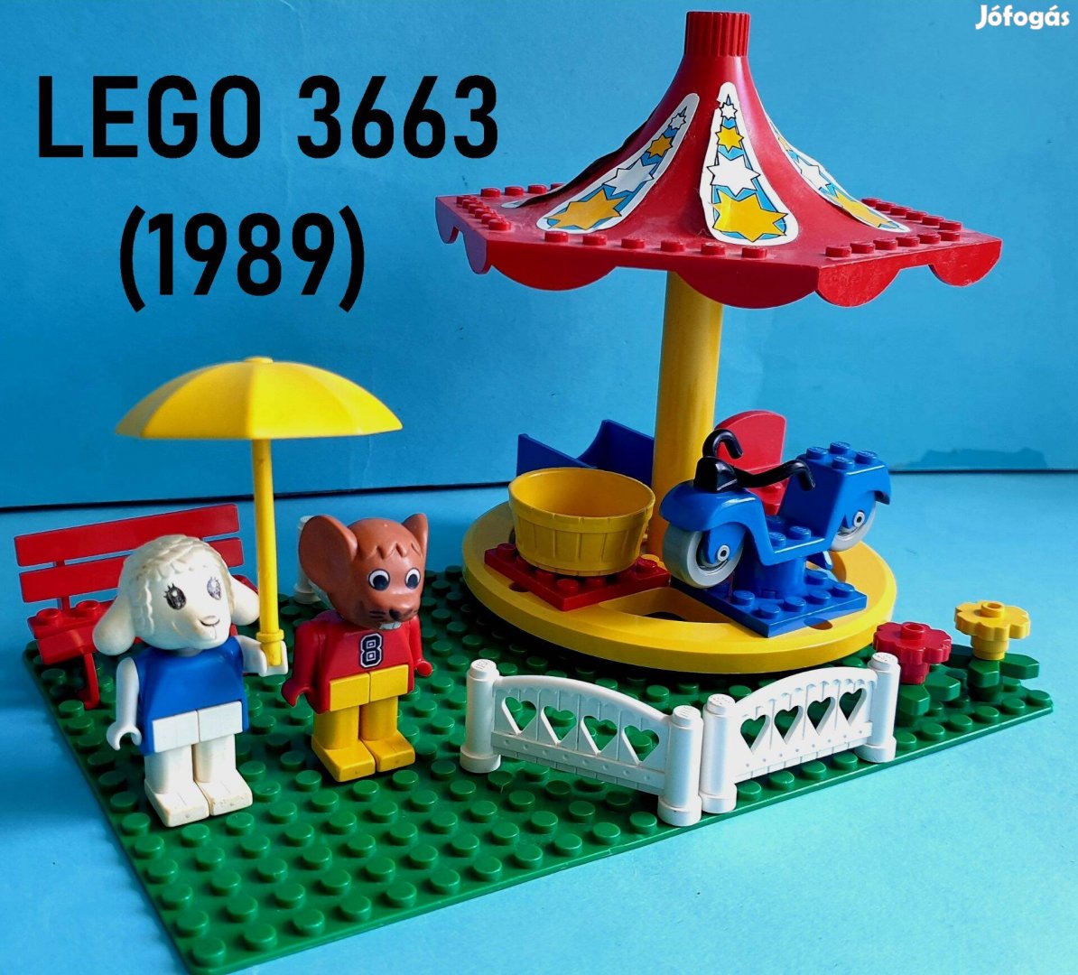 LEGO Fabuland 3663 Max Mouse's Carousel (1989), hiánytalan