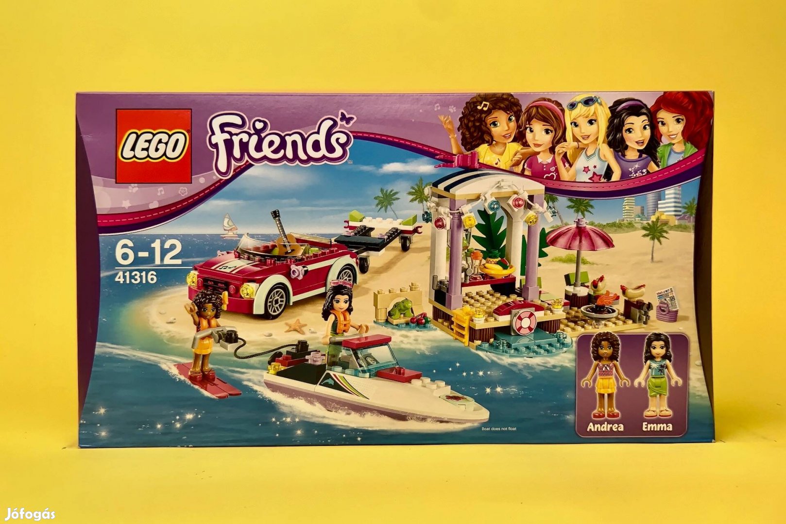 LEGO Friends 41316 Andrea's Speedboat Transporter, Uj, Bontatlan