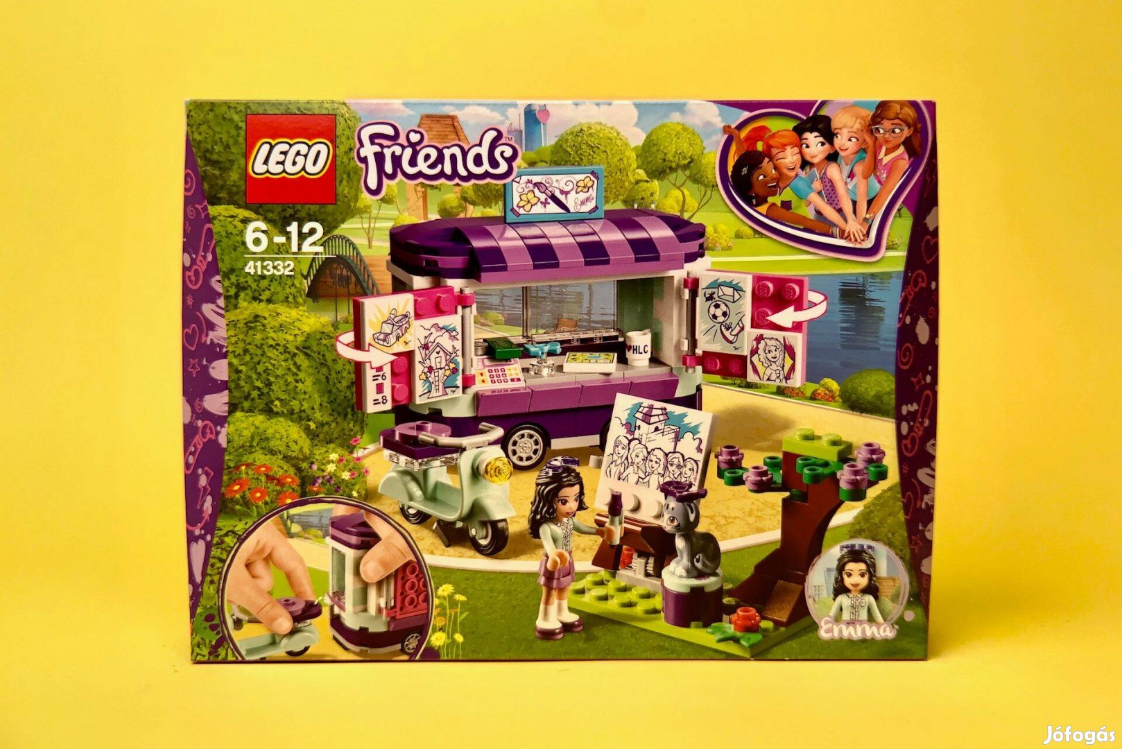 LEGO Friends 41332 Emma's Art Stand, Új, Bontatlan